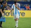 Messi sufre lesión de ligamento en el tobillo derecho