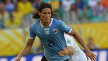 Edinson Cavani, delantero del N&aacute;poles y de la selecci&oacute;n uruguaya.