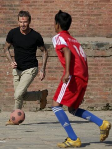 El David Beckham más solidario