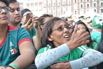 Así se vivió la derrota de la Selección Mexicana en el Zócalo de la CDMX