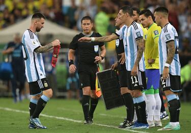 Lionel Messi injury scare in Brazil clash