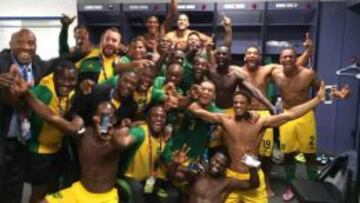 La Selección de Jamaica es todo alegría, tanto en el vestuario como en la cancha.
