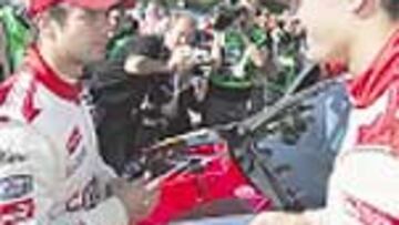 Sordo (derecha) con Loeb.