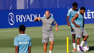 Luis Piñedo, preparador físico del Atlético.