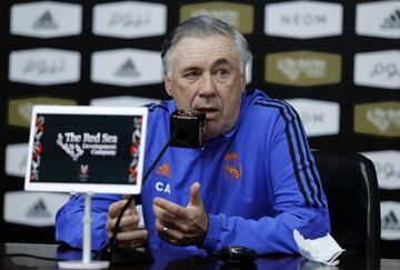 15/01/22 RUEDA DE PRENSA REAL MADRID SUPERCOPA DE ESPAÃ‘A  ANCELOTTI