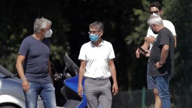 Fernando Vázquez, a su llegada a Abegondo.