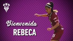 Oficializaci&oacute;n del fichaje de Rebeca por el Fundaci&oacute;n Albacete Femenino.