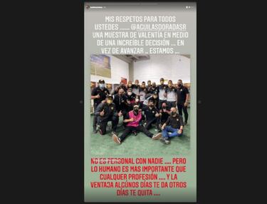 Juanfer Quintero lamenta lo que sucedió en Águilas - Chicó