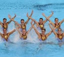 El equipo español de sincro, plata en la final de técnico