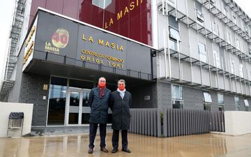 Joan Laporta en La Masia. 