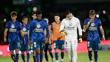Javairo Dilrosun, Igor Lichnovsky, Luis Malagon, Cristian Calderon of America during the 4th round match between FC Juarez and America as part of the Liga BBVA MX, Torneo Apertura 2024 at Olimpico Benito Juarez Stadium on July 20, 2024 in Ciudad Juarez, Chihuahua, Mexico.
