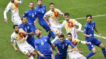 El repliegue de Italia consiguió controlar a España en la pasada Eurocopa.