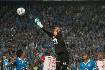 Partido de ida de la Final Liga Águila 2017-II en el estadio El Campín. Millonarios ganó 1-0 a Santa Fe.