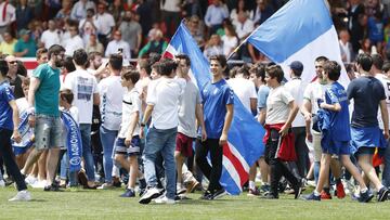 Celebración ascenso del Rayo Majadahonda.