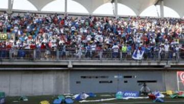 El partido en que la UC perdi&oacute; el t&iacute;tulo con Audax Italiano los hinchas hicieron destrozos en La Florida. 