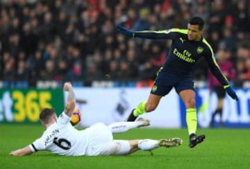 Alexis Sánchez brilló en la goleada de Arsenal. 