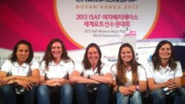 Eva González, Lara Cacabelos, Támara Echegoyen, Sofia Toro y Mariana Lobato, integrantes del equipo español.