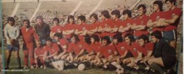 Chile llegó al Mundial de 1974 por el repechaje. Esta era la camiseta durante esa época.