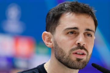 Bernardo Silva, en rueda de prensa.