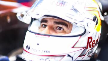 Checo Pérez presenta casco edición especial para el GP de Japón