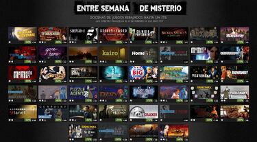 Steam rebaja 40 juegos en su"semana del misterio"