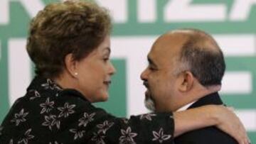 Dilma Rouseff junto a George Hilton.