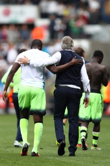 El emotivo último partido de Pellegrini con Manchester City