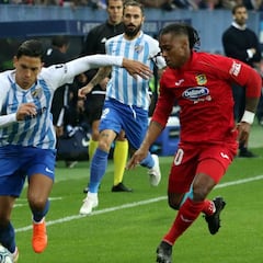 El Fuenlabrada resistió y sacó un punto de La Rosaleda