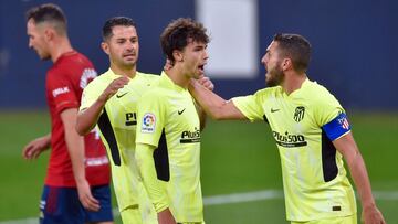 Osasuna 1-3 Atlético: resumen, goles y resultado del partido