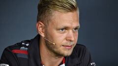 Kevin Magnussen en Singapur.