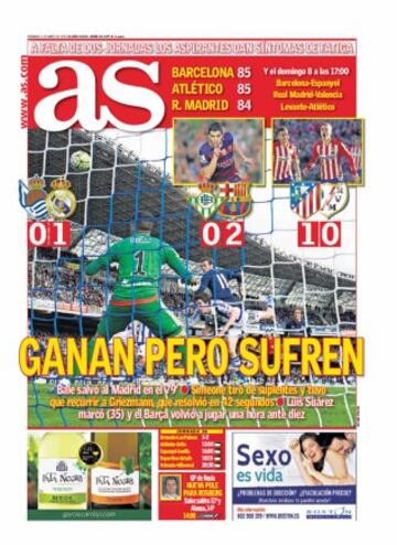 Portadas de la prensa mundial