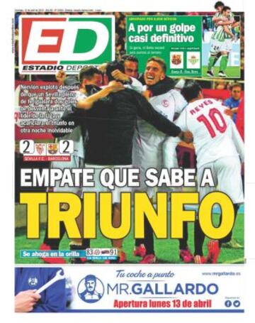 Portadas de la prensa deportiva