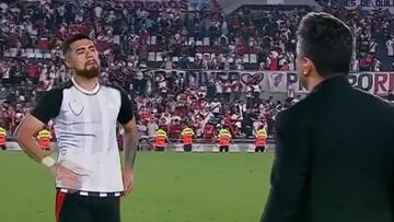 River fue eliminado de la Libertadores y esta escena de Díaz y Gallardo se robó las miradas
