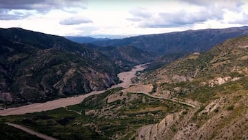 Imagen de la Ruta 5 de Bolivia que recorrerá Boca para llegar de Sucre a Potosí.