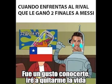 Los memes del triunfo de Chile ante Portugal de Cristiano