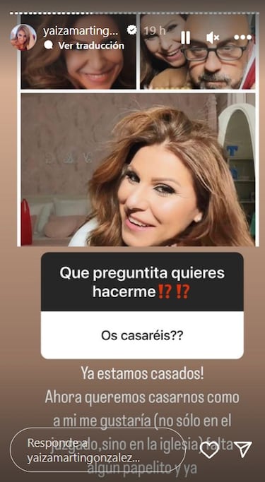 Ginés Corregüela y Yaiza Martín ya son marido y mujer