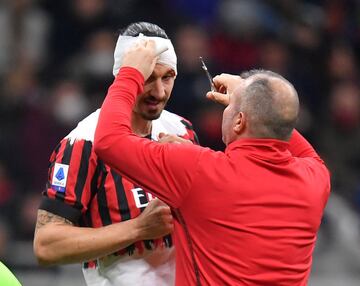 El chileno Gary Medel y el sueco Zlatan Ibrahimovic protagonizaron un fuerte choque durante el partido entre el AC Milan y el Bolonia. Los dos jugadores quedaron tendidos en el césped, sangrando. Necesitaron de asistencia médica para poder incorporarse.
