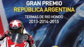 <b>EL COMUNICADO DE DORNA. </b>Arriba, cartel de promoción del gran premio. Terranova se ciñe a la nota enviada por Dorna en septiembre. "Hablan de los pilotos Repsol en peligro. ¿Tiene peligro la gente de Telefónica, Mapfre o Banco Santander? Honda vende un millón de unidades al año aquí y la suspensión no caería bien", dice.