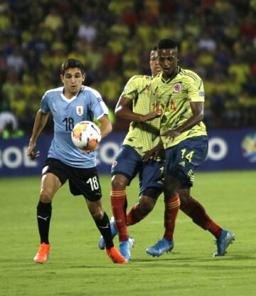 La Selección Colombia cayó 1-3 ante Uruguay en el último encuentro del Torneo Preolímpico y se quedó sin cupo a los Juegos Olímpicos