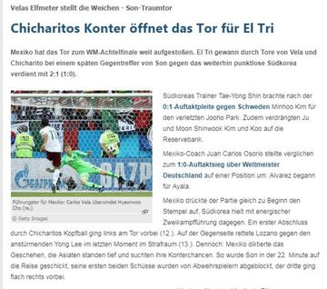 “El contraataque de Chicharito abre la puerta de El Tri”