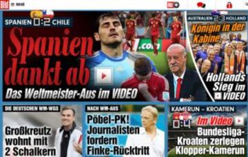 Portadas de la prensa extranjera