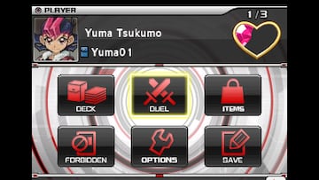 Captura de pantalla - Yu-Gi-Oh! Zexal: Duel Carnival (3DS)