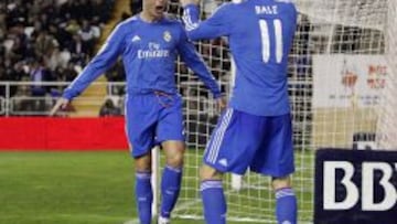 Cristiano y Bale celebran el tercer gol del Madrid.