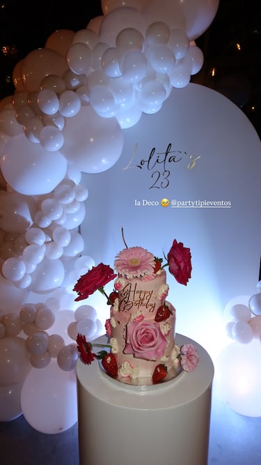 El fiestón de cumpleaños de Lola Lolita: invitados VIP y una tarta única de flores