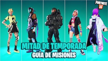 Misiones de Mitad de Temporada en Fortnite Cap&iacute;tulo 4 - Temporada 1