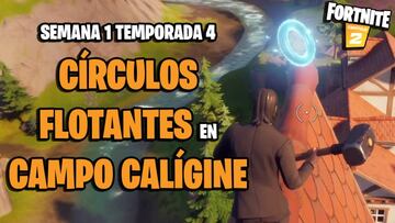 Desaf&iacute;o de Fortnite: &iquest;d&oacute;nde est&aacute;n los c&iacute;rculos flotantes de Campo Cal&iacute;gine?