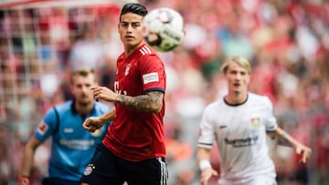 James Rodríguez, jugador del Bayern Múnich