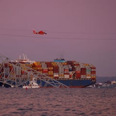 Video shows tragic moment Baltimore bridge collapsed, sending several cars into the water