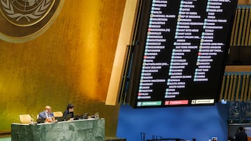 Los 9 pa¨ªses que han rechazado la integraci¨®n de Palestina en la ONU