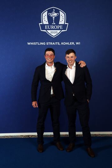 Viktor Hovland y Matthew Fitzpatrick.